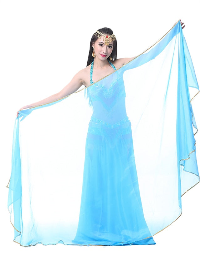 Accessoires de Danse Du Ventre Voile Foulard à Main Foulard en Mousseline de Soie pour Femme