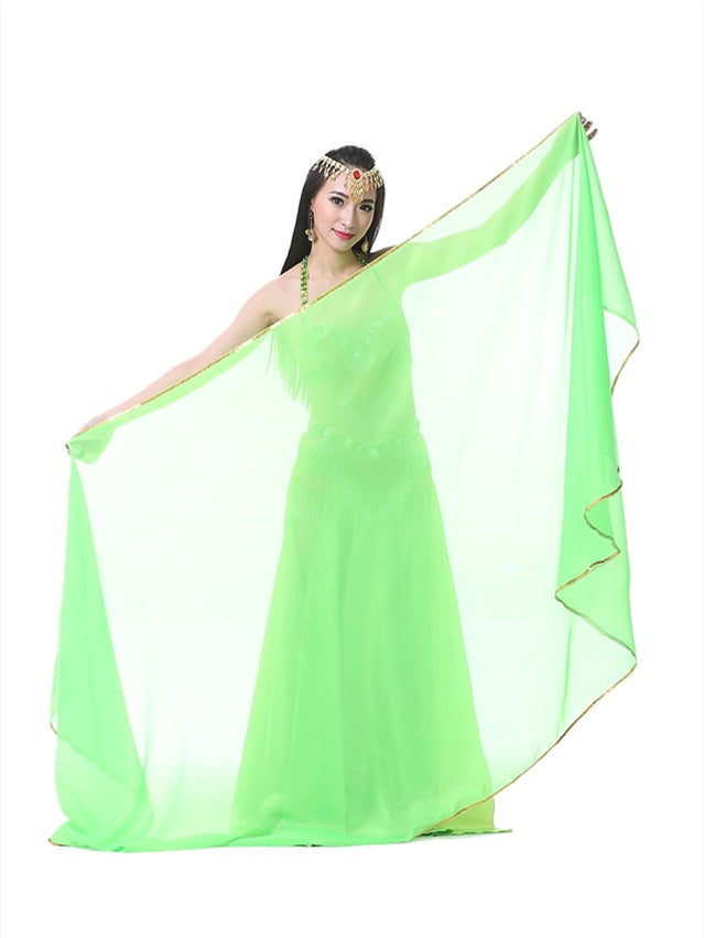 Accessoires de Danse Du Ventre Voile Foulard à Main Foulard en Mousseline de Soie pour Femme