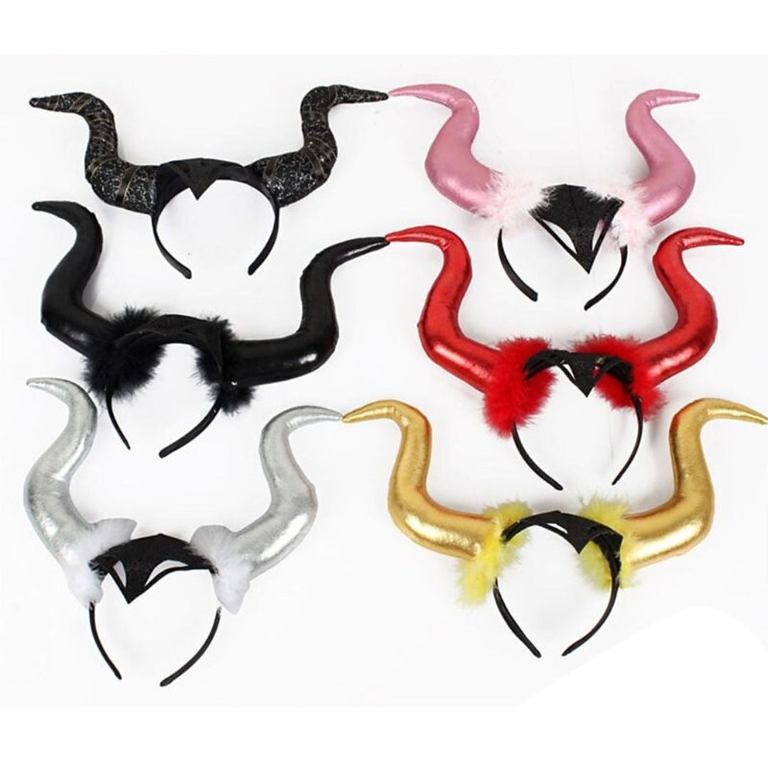 Accessoire de Décoration pour Coiffe de Diable en Forme de Grande Corne D'Halloween