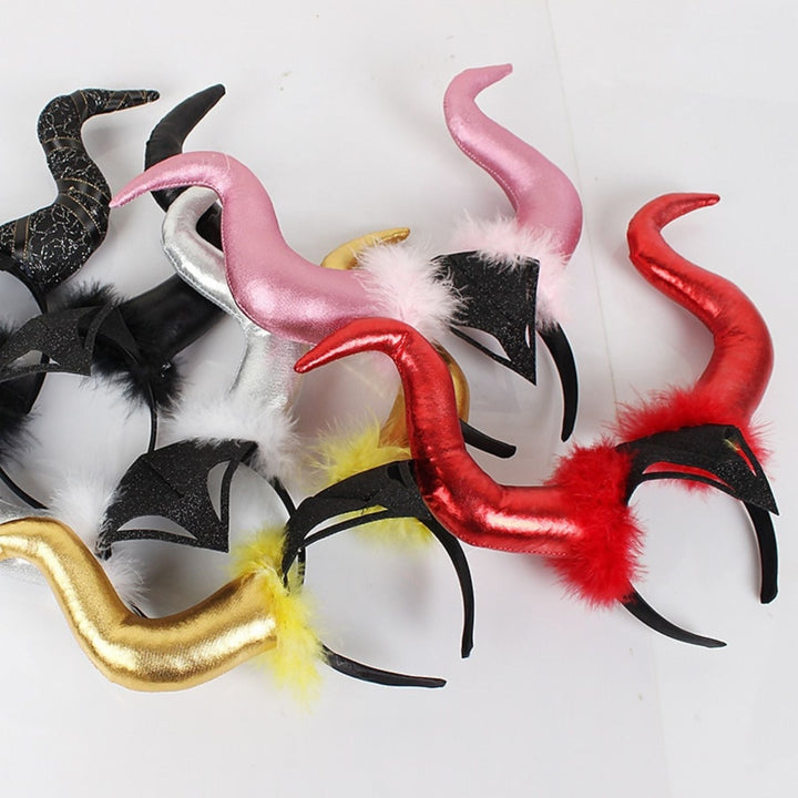 Accessoire de Décoration pour Coiffe de Diable en Forme de Grande Corne D'Halloween