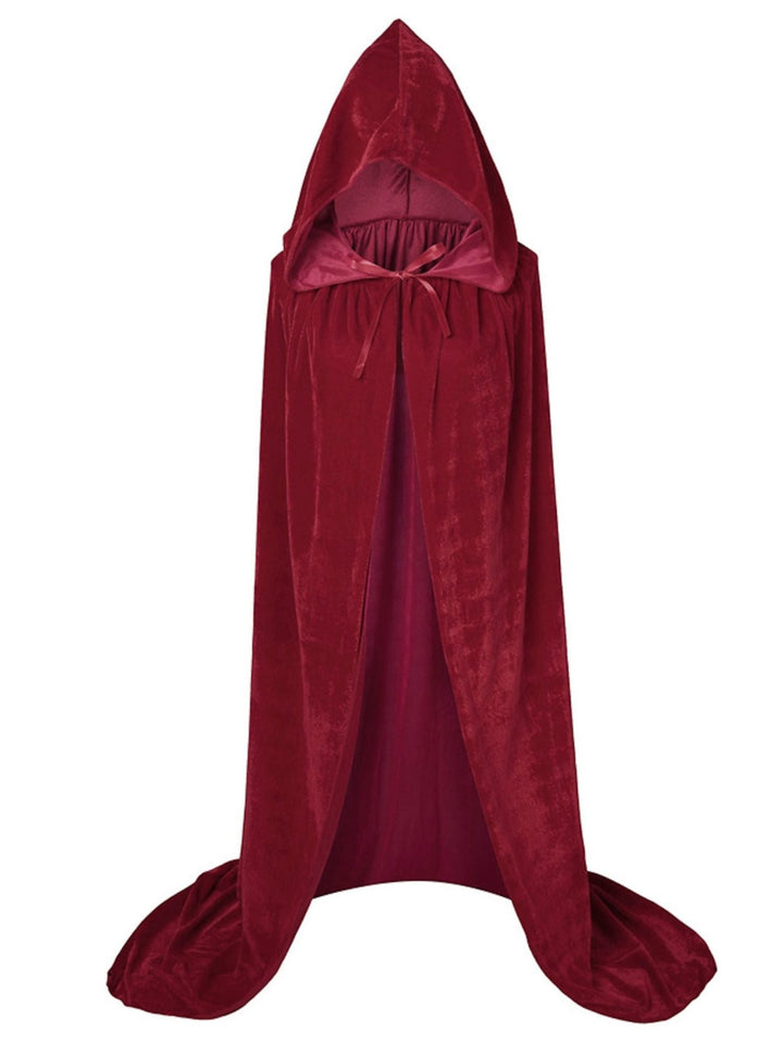 Cape à Capuche de Sorcière D'Halloween pour Déguisement de Mascarade