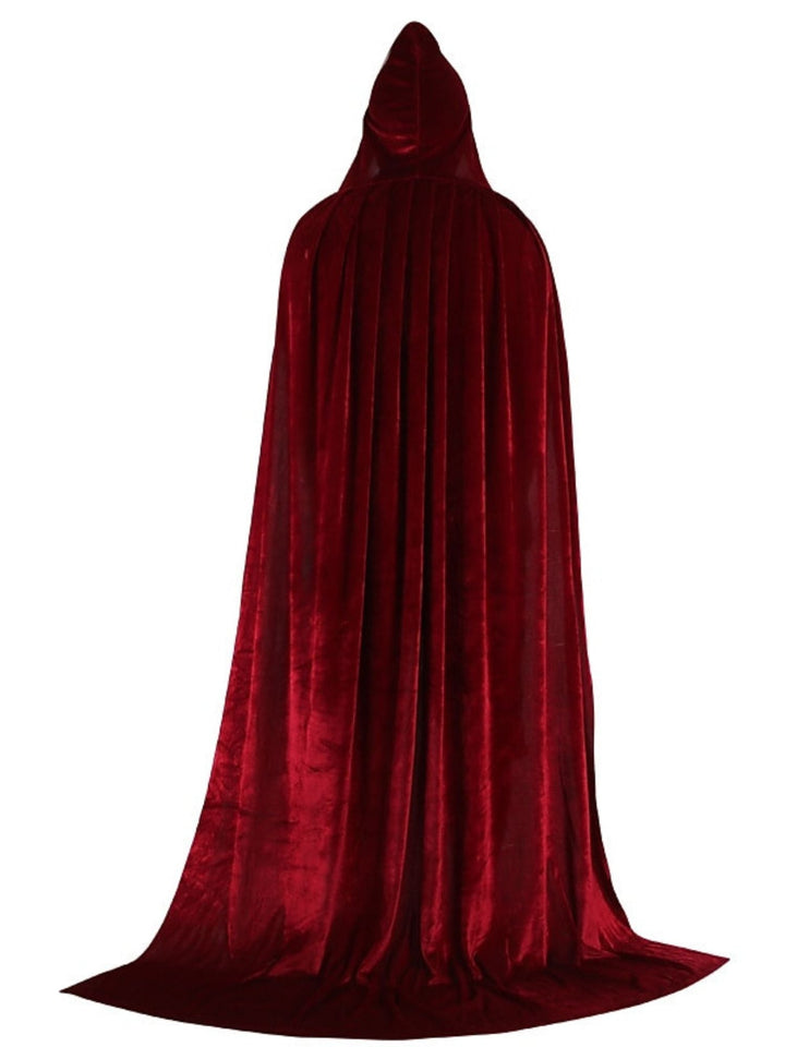 Cape à Capuche de Sorcière D'Halloween pour Déguisement de Mascarade
