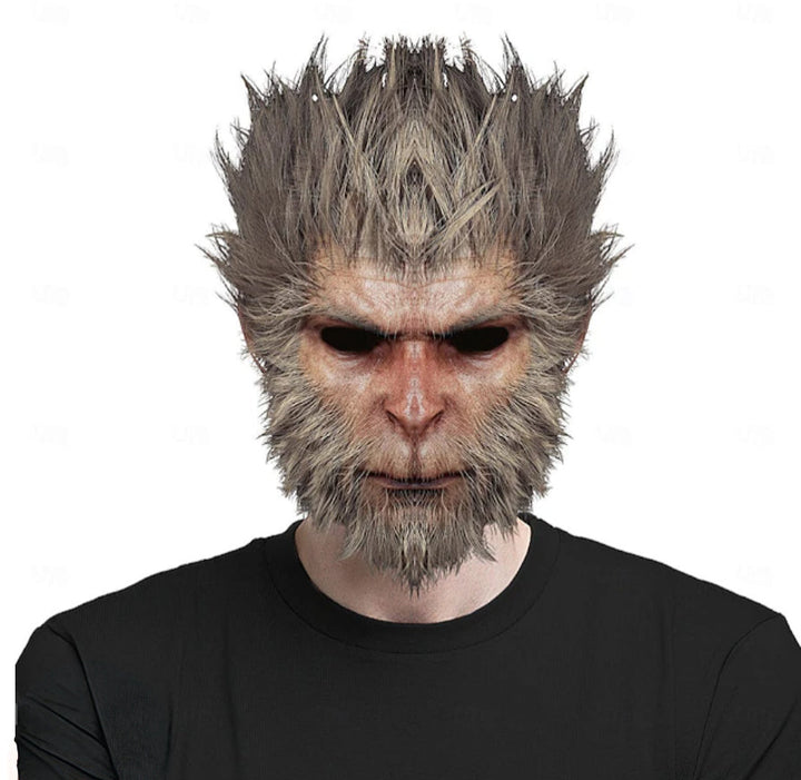 Masque D'Halloween Couvrant Toute la Tête de Wukong Black Myth