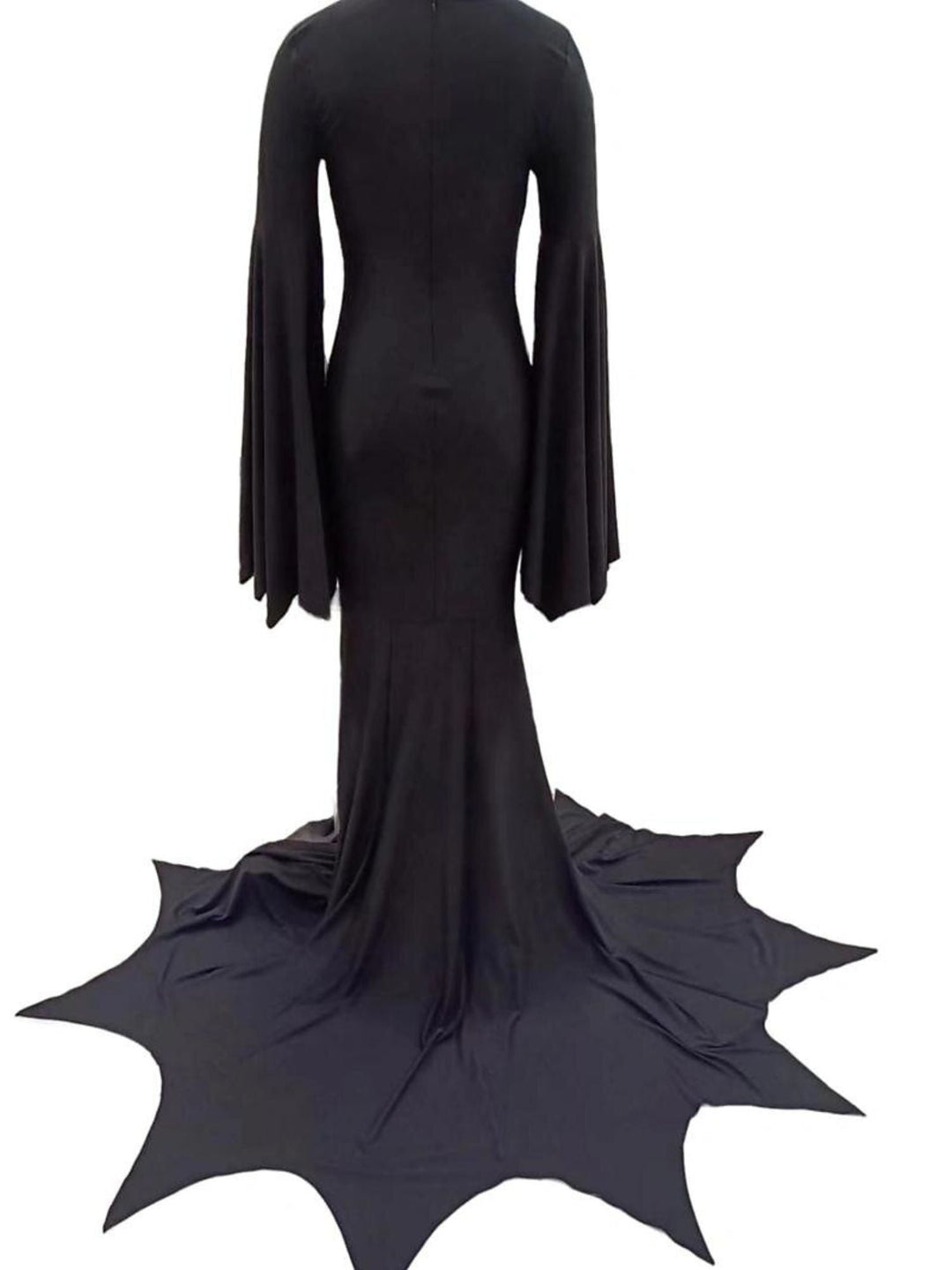 Robe Fourreau/Colonne à Manches Longues Chauve-Souris Longueur Au Sol pour Costume de Sorcière Gothique D'Halloween