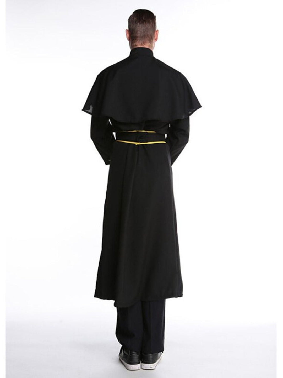 Couple Prêtre Nonne Couple Noir Doré Halloween Mascarade Costume Vintage