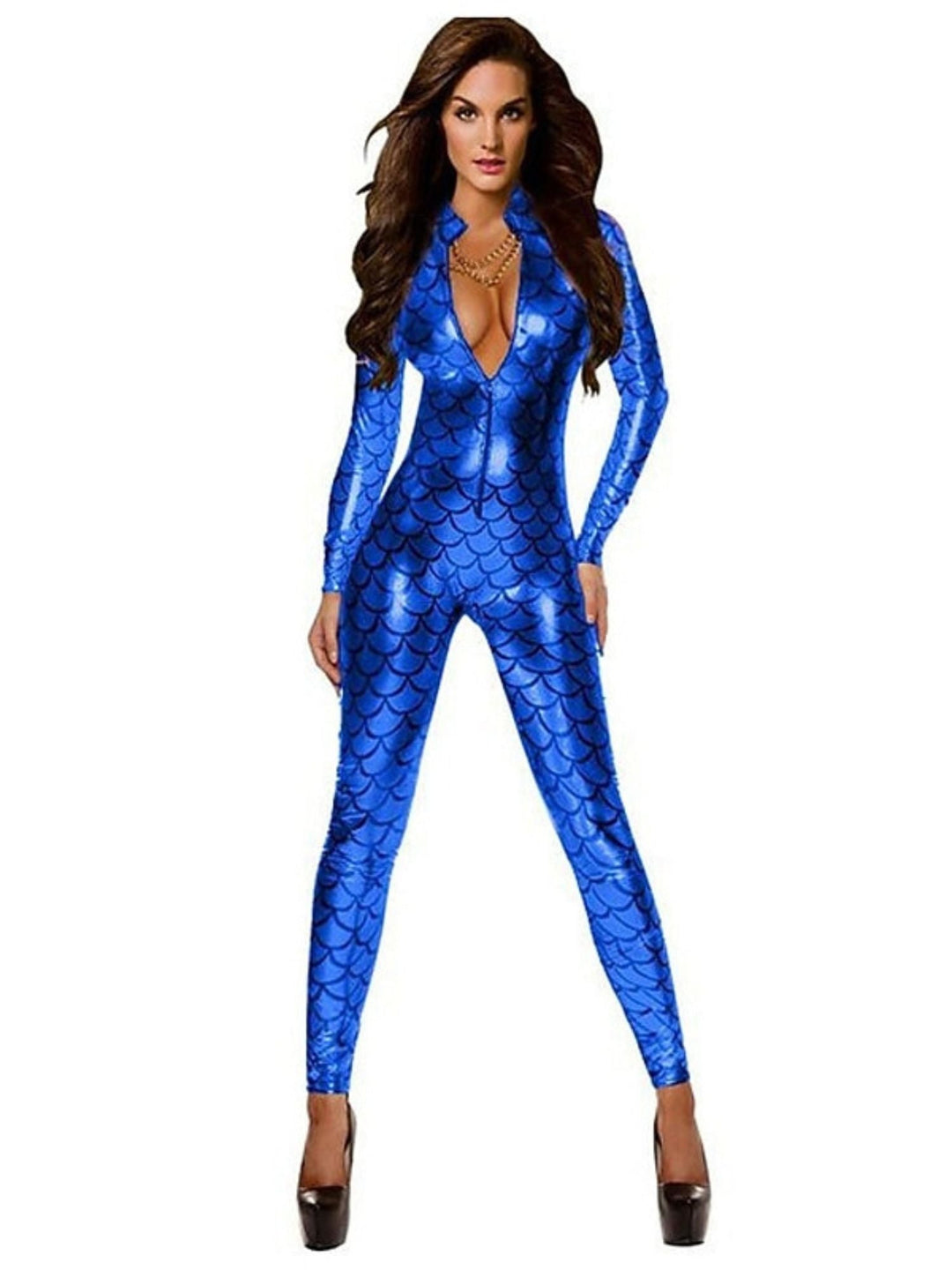 Costume de Danse Disco Sexy Vintage Des Années 1980, Body à Col en V pour Halloween