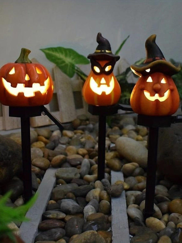 Lumières Solaires Décoratives en Forme de Citrouille pour L'Extérieur et la Cour D'Halloween