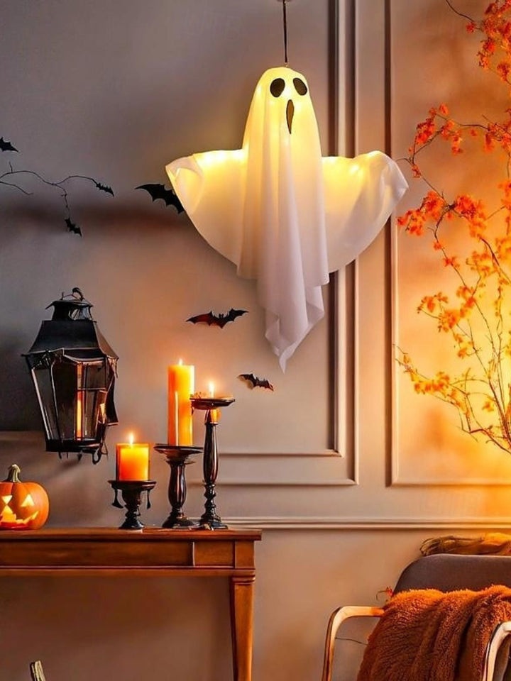 Lumière Décorative D'Ambiance à Suspendre en Forme de Fantôme pour Halloween