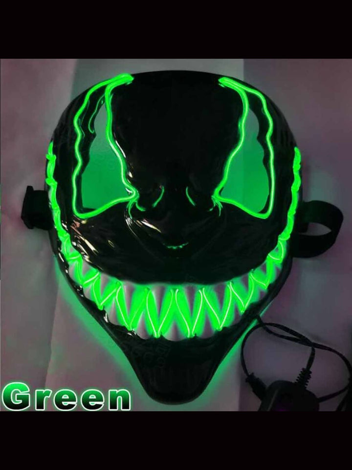 Masque de Diable Lumineux à led pour Halloween - Accessoires de Mascarade