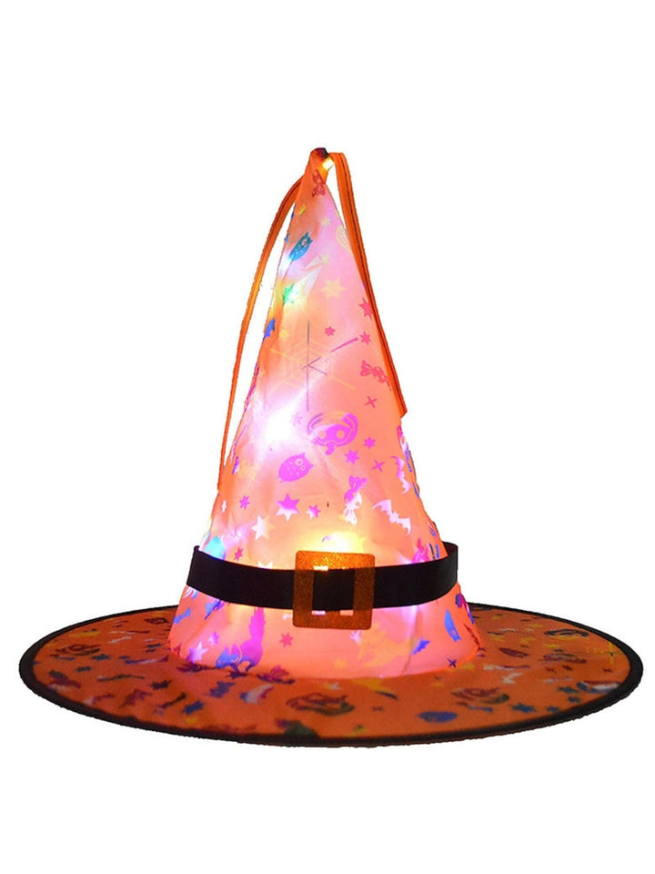 Chapeau de Sorcière Lumineux à led pour Halloween, Décoration de Fête, Accessoires de Costume de Cosplay