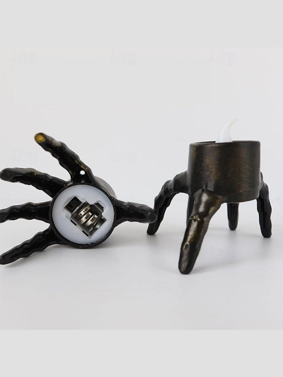 Bougie led Vintage Squelette pour Halloween - Lumière D'Ambiance