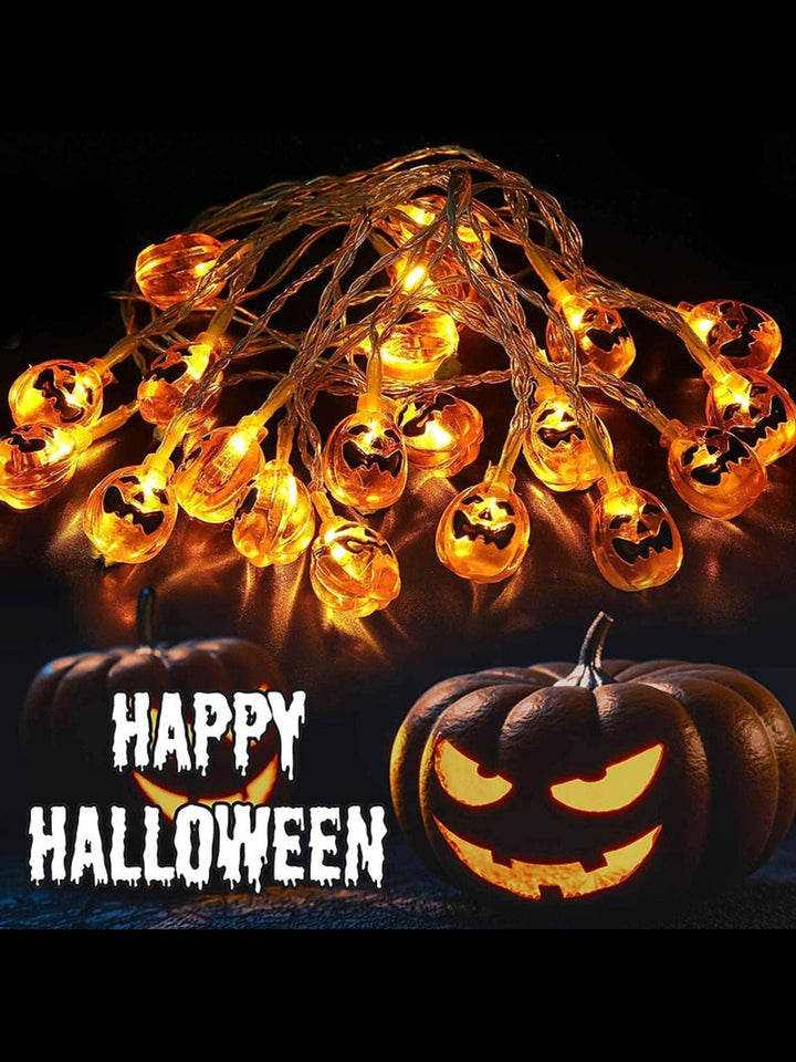 Guirlande Lumineuse D'Ambiance pour Décoration D'Intérieur en Forme de Citrouille D'Halloween