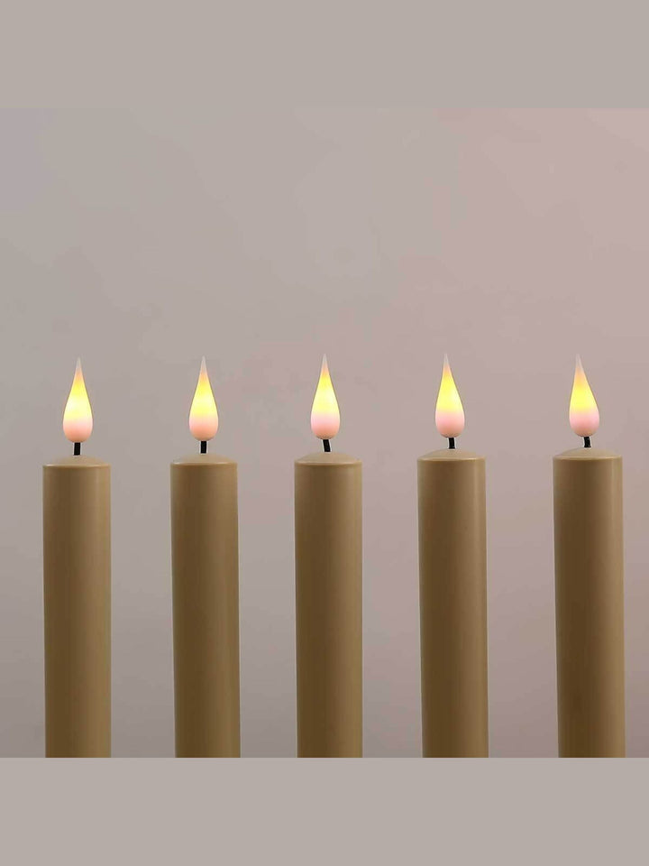 Bougie Électronique à led Blanche Vintage pour Halloween, Lumière Décorative pour Cheminée