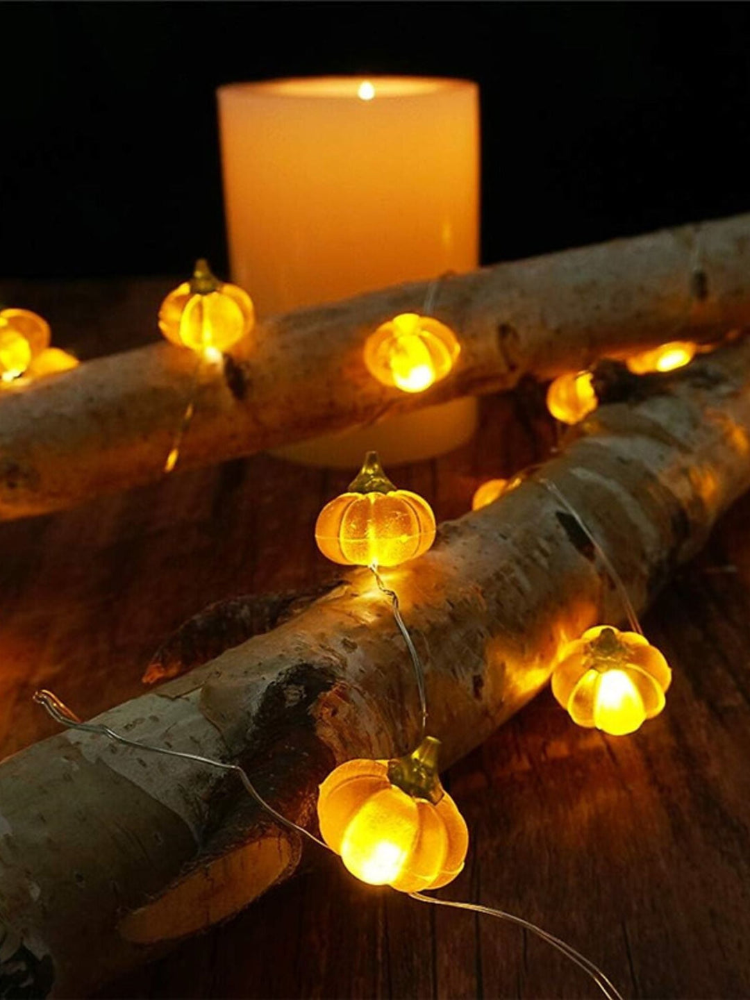 Guirlande Lumineuse led 3D en Forme de Citrouille pour Halloween