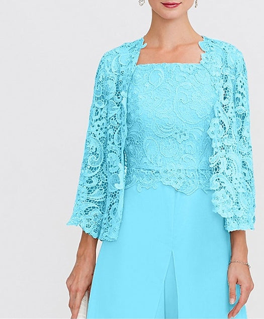 Châle/Boléro en Dentelle Florale à Manches 3/4 pour Invité de Mariage pour Femme