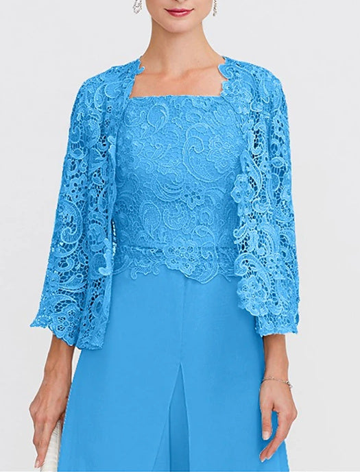 Châle/Boléro en Dentelle Florale à Manches 3/4 pour Invité de Mariage pour Femme