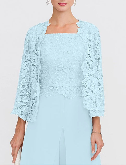Châle/Boléro en Dentelle Florale à Manches 3/4 pour Invité de Mariage pour Femme