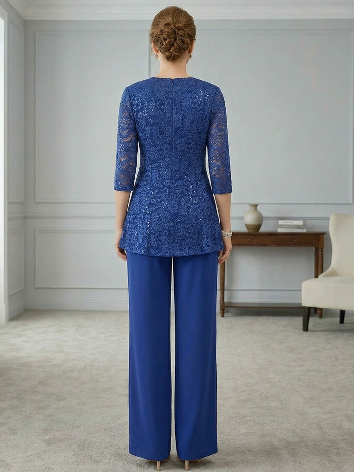 Robes de Mère de la Mariée,Tailleur-pantalon en dentelle