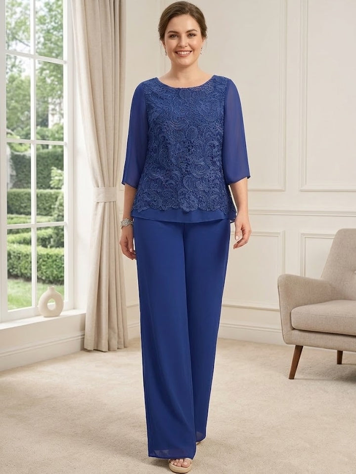 Robes de Mère de la Mariée,Tailleur-pantalon en dentelle