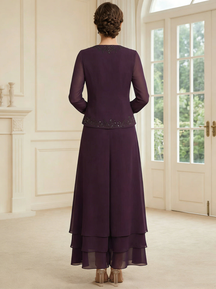 Robes de Mère de la Mariée,Tailleur-pantalon en dentelle à paillettes