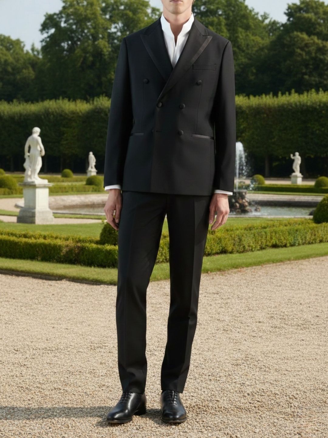 Costume croisé noir