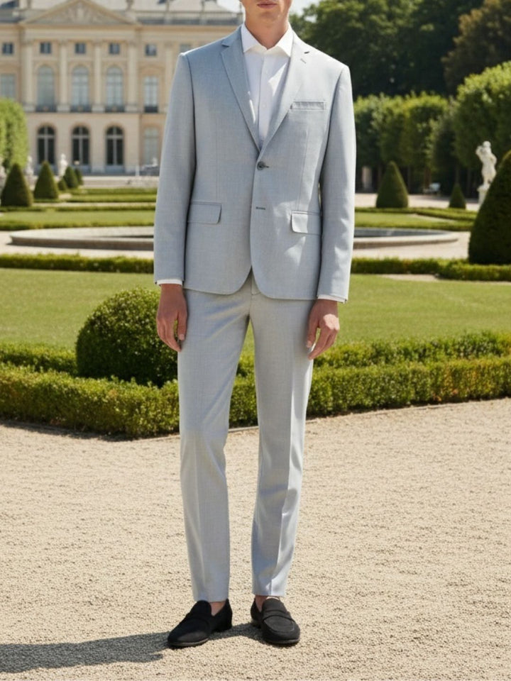 Costume bleu ciel 2 boutons