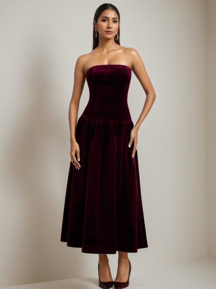 Ligne A/Princesse Robe de Soirée Décolleté Encolure Carrée Sans Manches Plissé