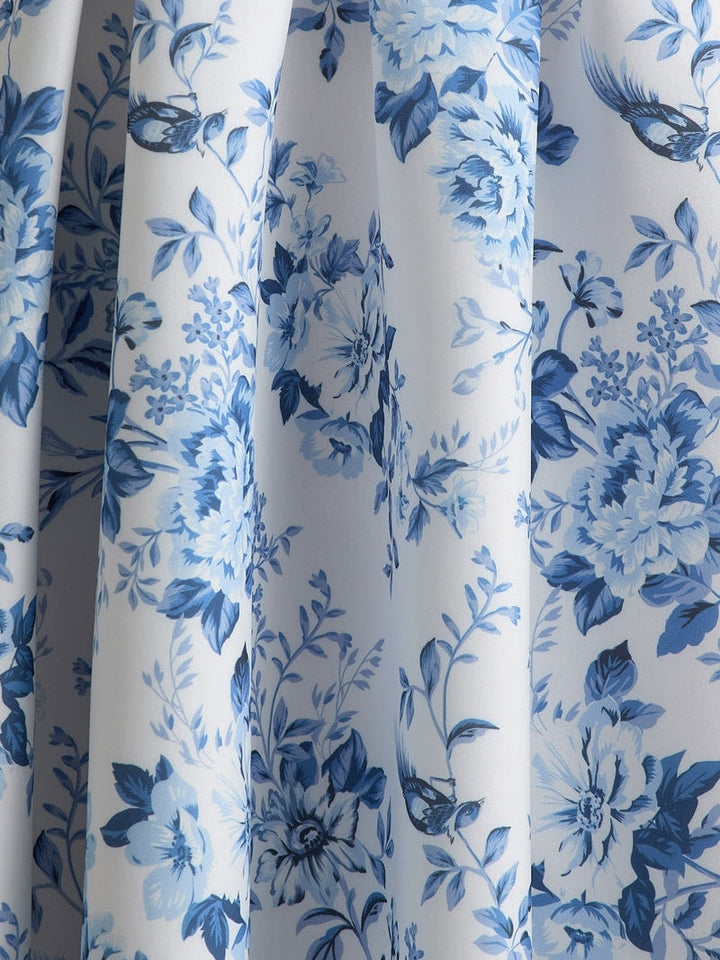 Robe mère de la mariée ligne A, col carré, manches bouffantes, longueur midi, imprimé floral et plissé