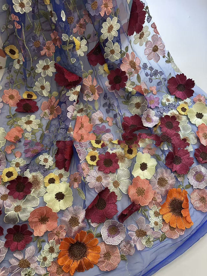 Robe mère de la mariée ligne A, col rond, manches longues, longueur midi, appliques