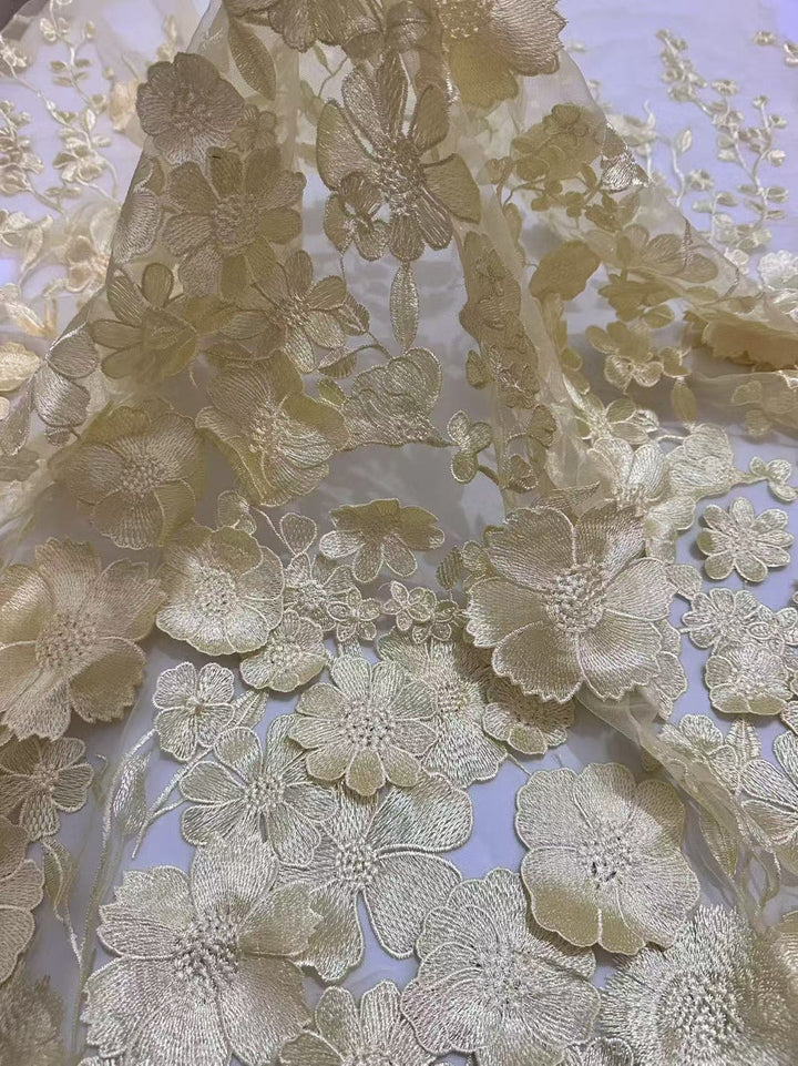Robe mère de la mariée ligne A, col rond, manches longues, longueur midi, appliques