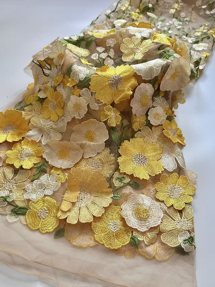 Robe mère de la mariée ligne A, col rond, manches longues, longueur midi, appliques