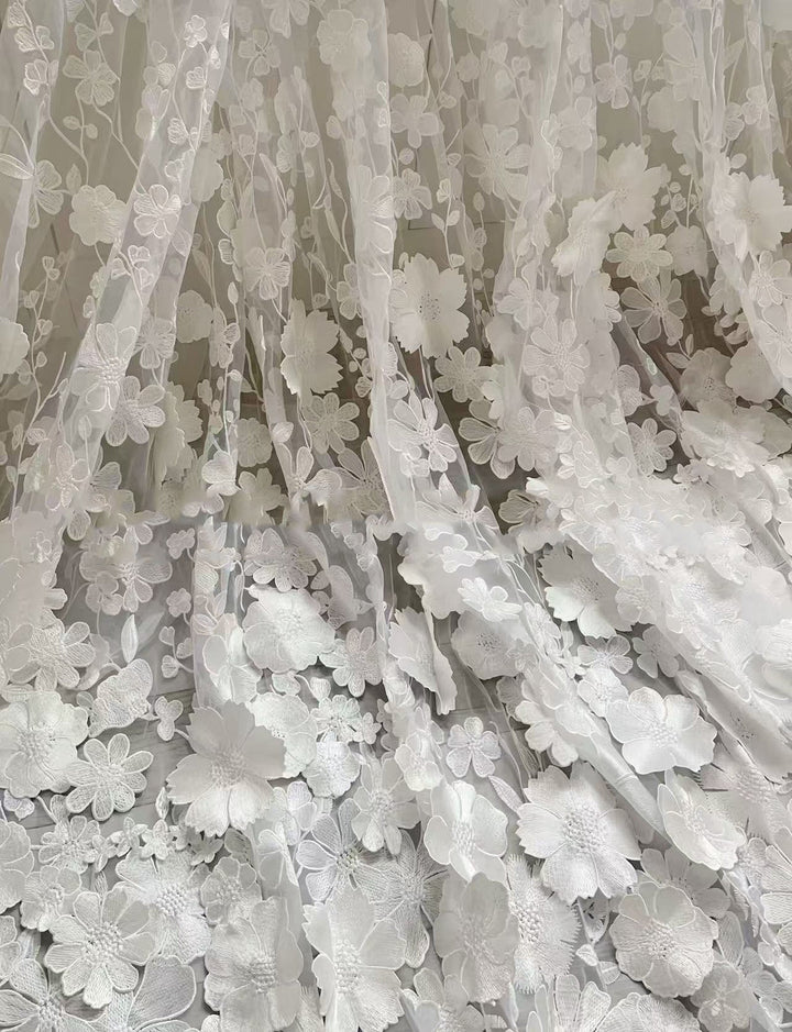 Robe mère de la mariée ligne A, col rond, manches longues, longueur midi, appliques