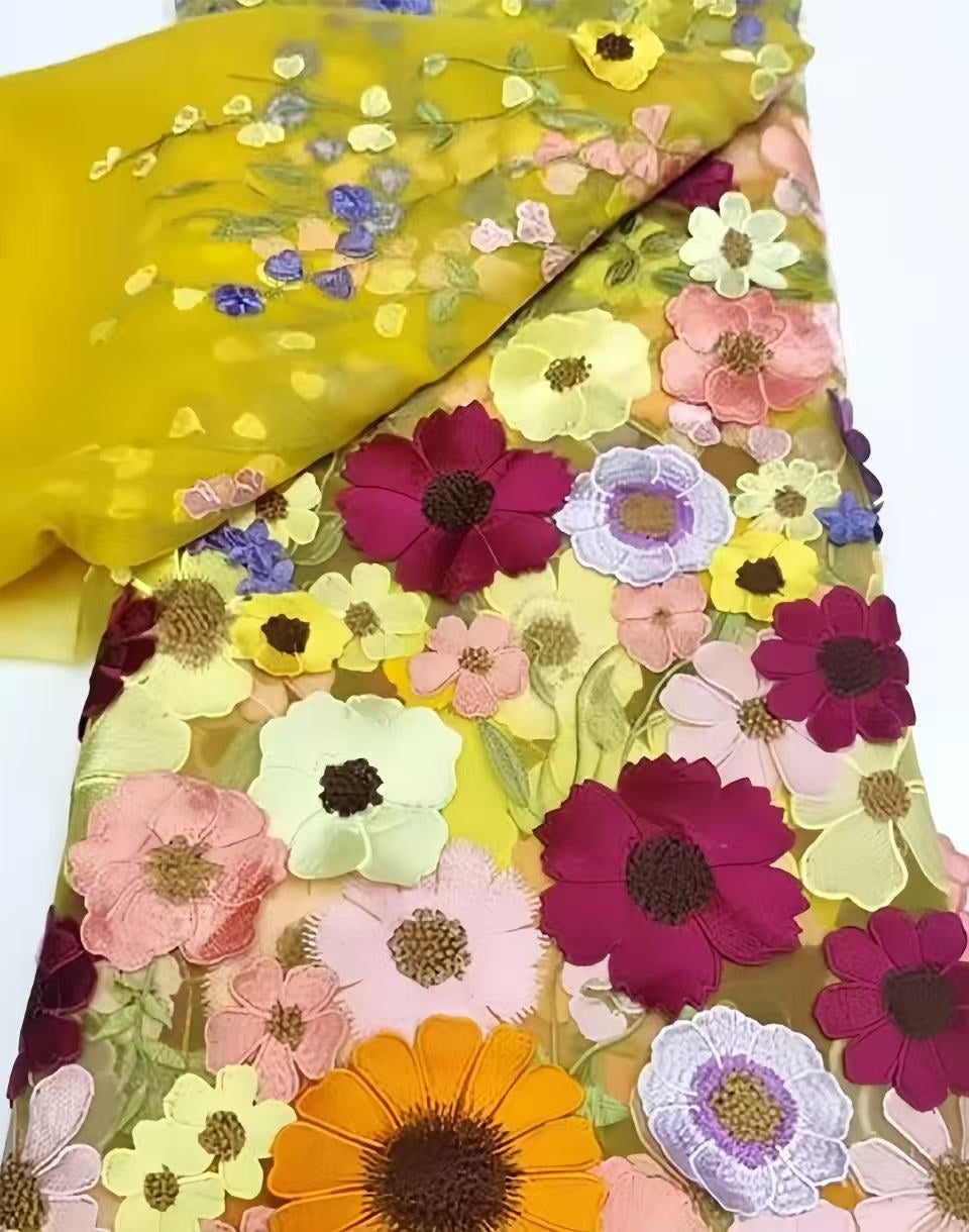 Robe mère de la mariée ligne A, col rond, manches longues, longueur midi, appliques