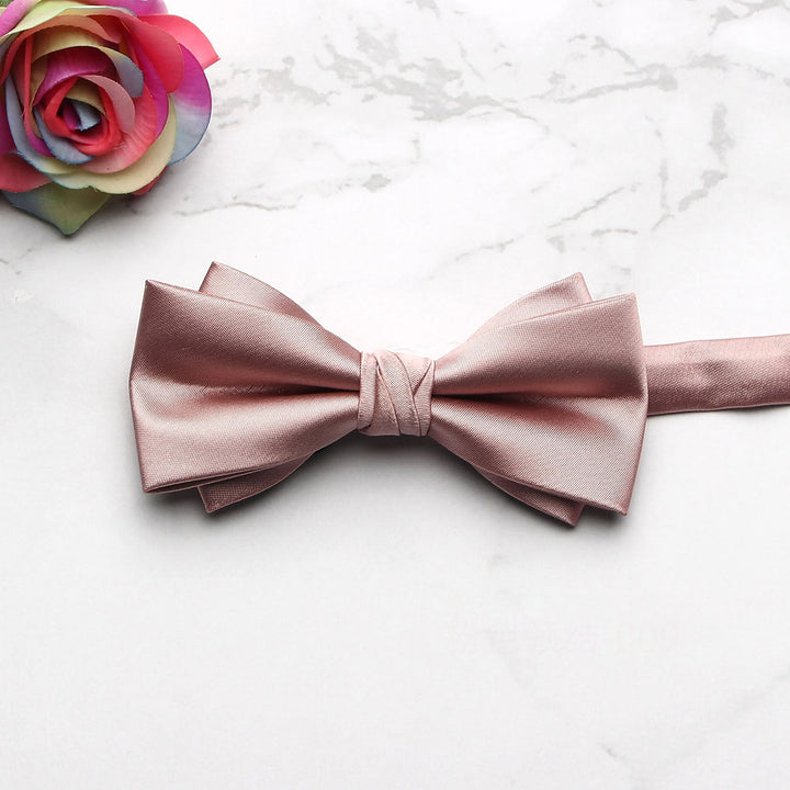 Nœud Papillon De Couleur Unie Pour Homme, Mode Travail Mariage Formel Classique Rétro