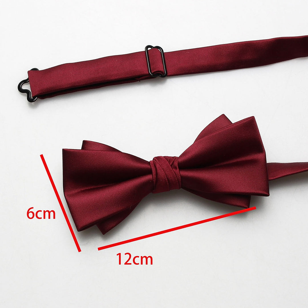 Nœud Papillon De Couleur Unie Pour Homme, Mode Travail Mariage Formel Classique Rétro