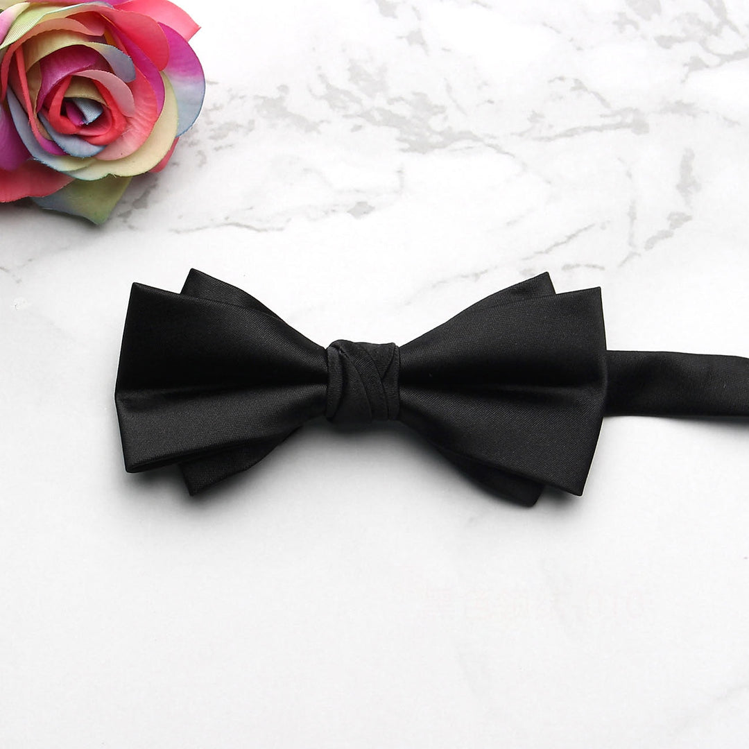Nœud Papillon De Couleur Unie Pour Homme, Mode Travail Mariage Formel Classique Rétro