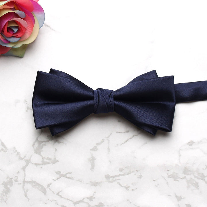 Nœud Papillon De Couleur Unie Pour Homme, Mode Travail Mariage Formel Classique Rétro