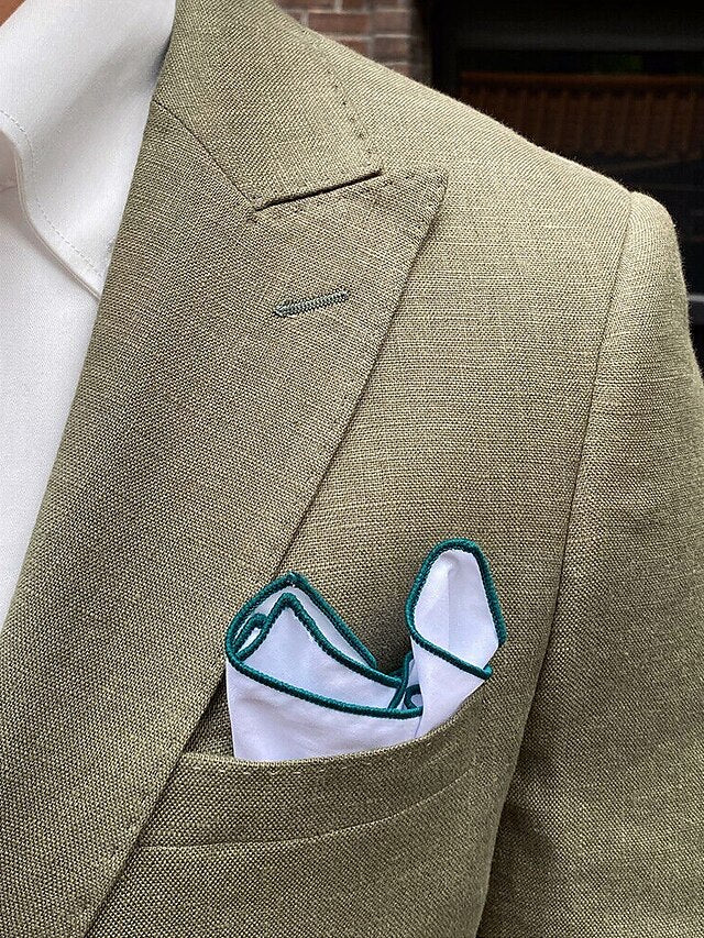 Veste Blazer à Deux Boutons à Coupe Ajustée pour Homme