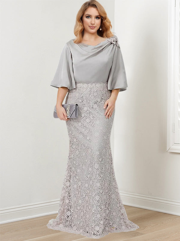 Robes de Mère de la Mariée Trompette/Sirène avec Appliques
