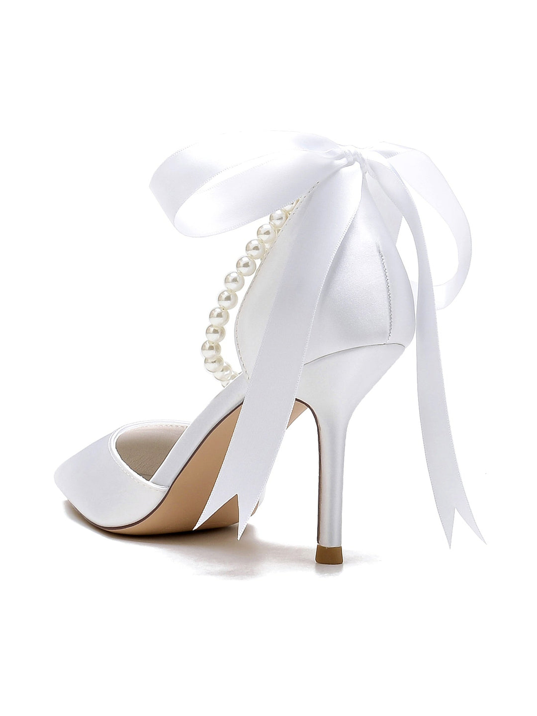 Chaussures de Mariage pour Femmes, Chaussures de Demoiselle D'Honneur à Bout Pointu et à Talons Hauts