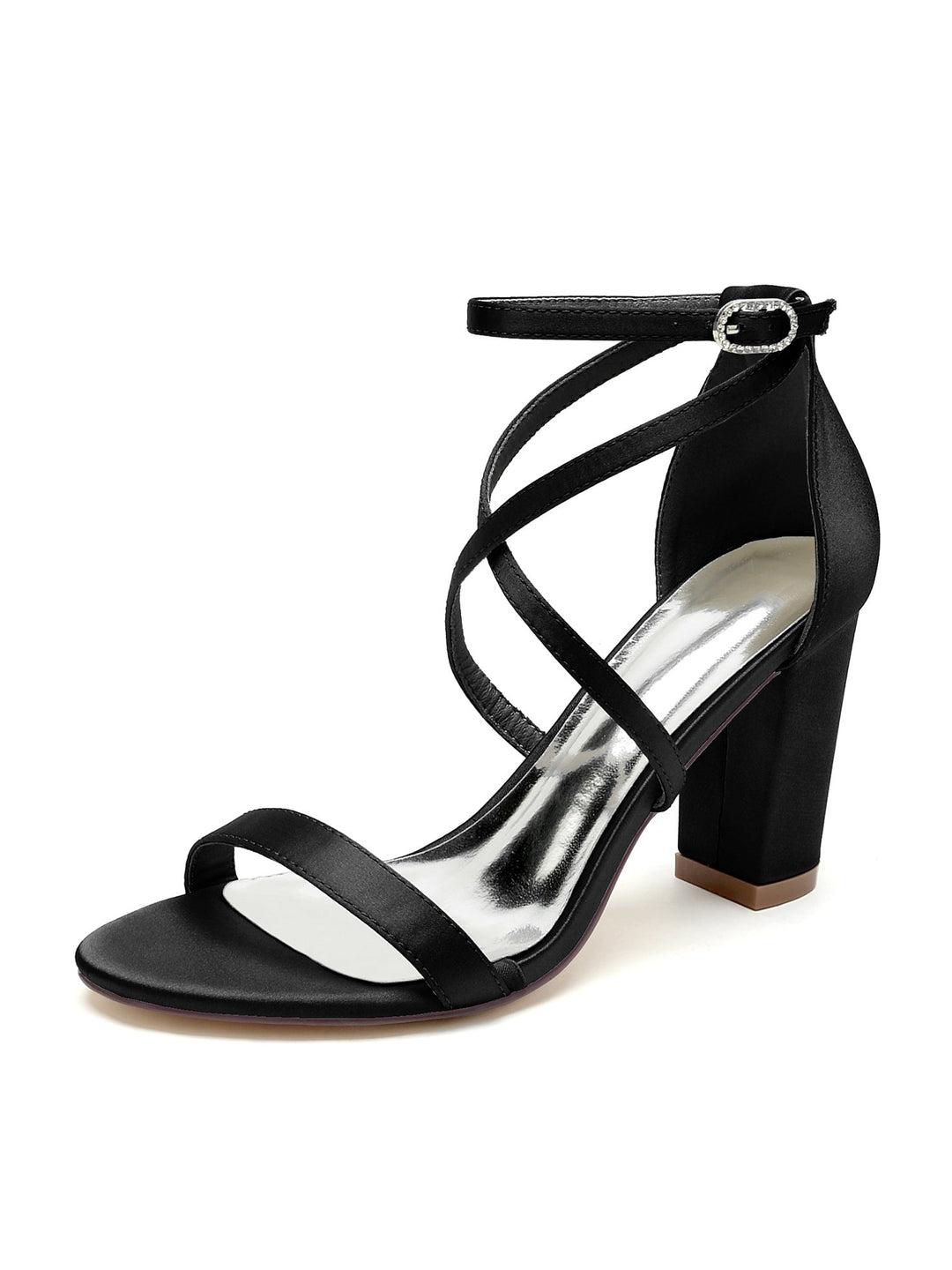 Chaussures de Mariage pour Femmes Chaussures de Mariée à Talons Hauts et à Bout Ouvert