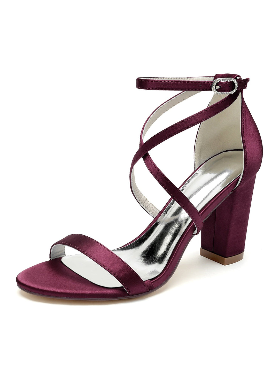 Chaussures de Mariage pour Femmes Chaussures de Mariée à Talons Hauts et à Bout Ouvert