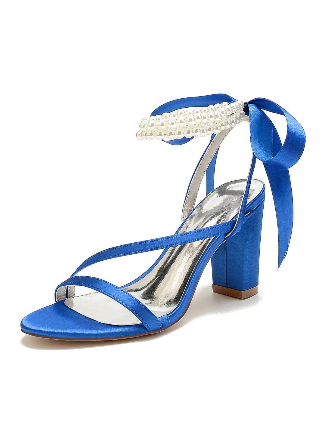Chaussures de Mariage pour Femmes Chaussures de Demoiselle D'Honneur à Talons Hauts avec Perles