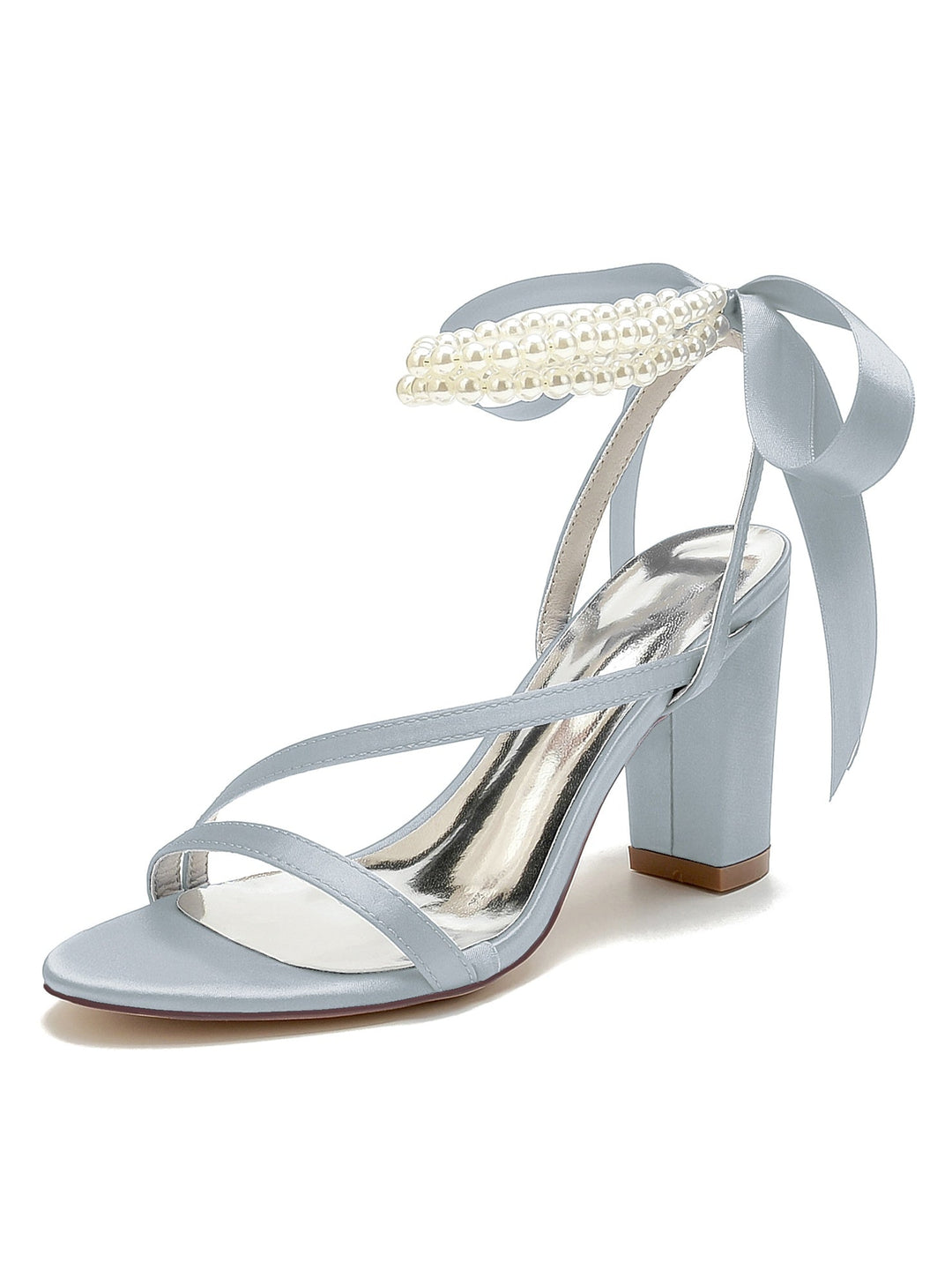 Chaussures de Mariage pour Femmes Chaussures de Demoiselle D'Honneur à Talons Hauts avec Perles
