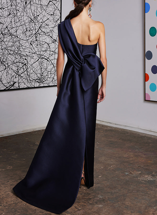 Robes de Mère de la Mariée à Une Épaule, Fourreau/Colonne