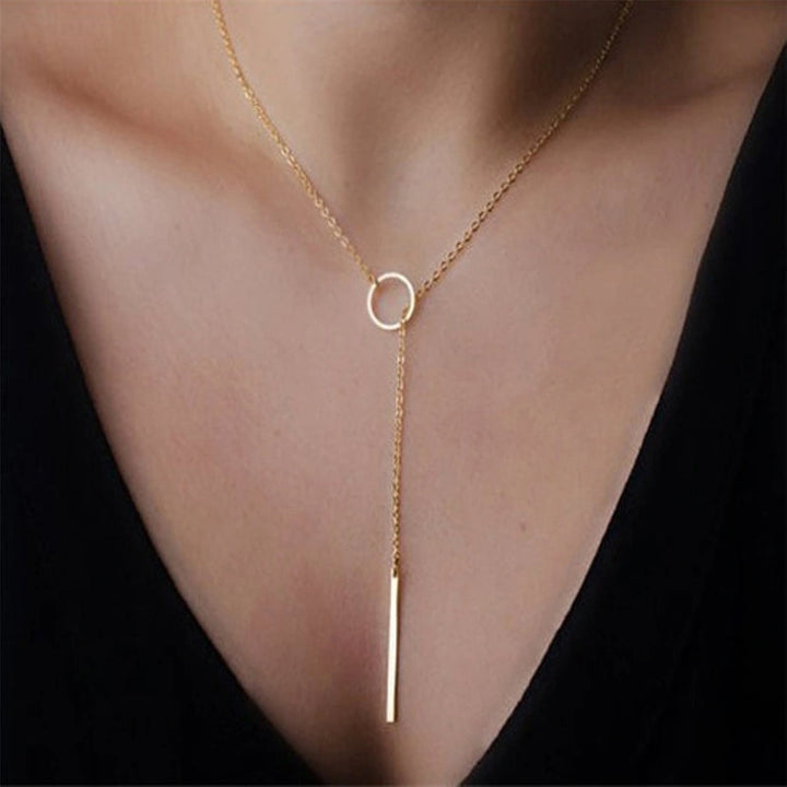 Colliers à cha?ne ronde simple/collier Lariat