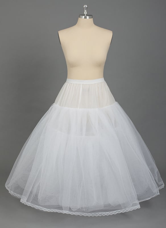 Robe de Bal Slip Nylon/Tulle Filet 4 Niveaux PLUS TAILLE Jupons