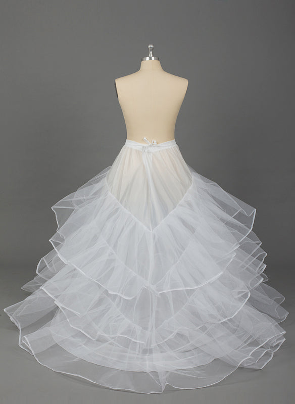 Jupons en Filet de Nylon/Tulle à Traîne Chapelle à 3 Niveaux Grandes Tailles