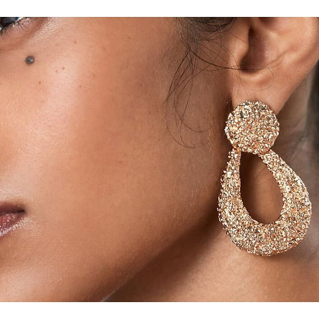 Boucles D'Oreilles Créoles en Perles pour Femmes Boucles D'Oreilles Classiques Vintage Classiques