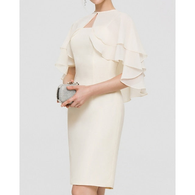 Womenéˆ¥Æ¦® Wrap Élégant Protection Solaire Sans Manches en Mousseline de Soie avec Couleur Pure